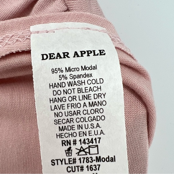 Dear Apple Tank Top Womens Light Pink High-Low Hem Duster Wrap Look Sleeveless - Picture 8 of 8